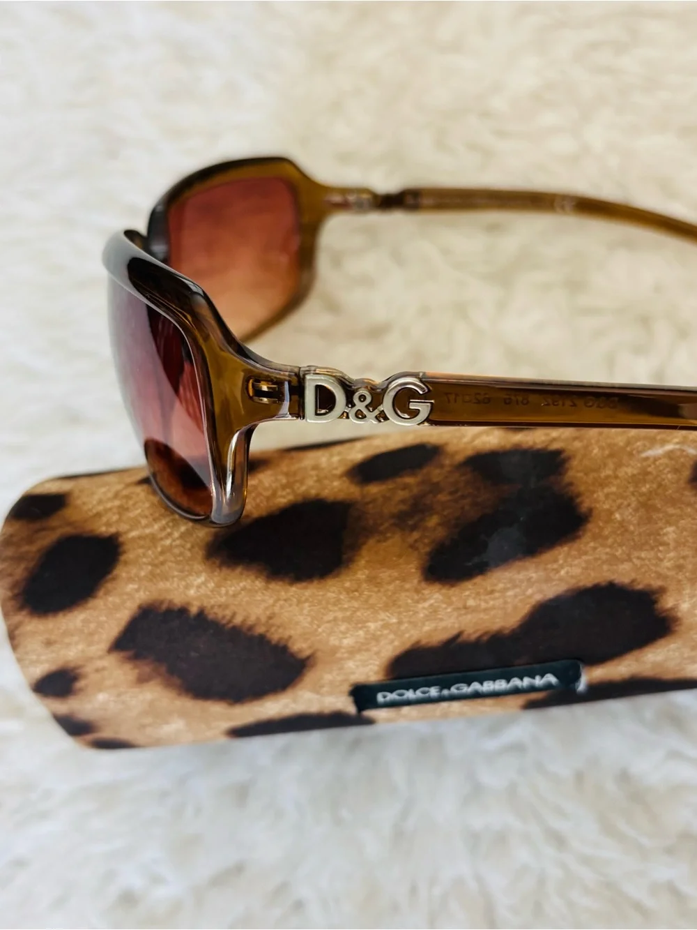 Dolce & Gabbana DG 2192 Clear Light Brown Frame Brown Gradient Sunglasses